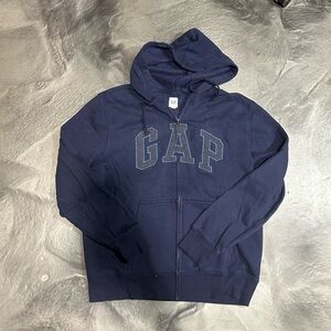 GAP Mens Navy Blue Hoodie Jacket